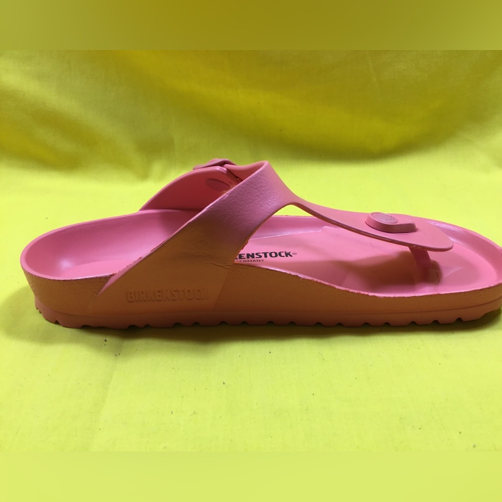 Birkenstock Women’s Pink EVA T-Strap Sandals SZ 39 - Picture 4 of 9